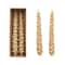 Hello Honey® Gold Unscented Tree Shaped Taper Candles Set